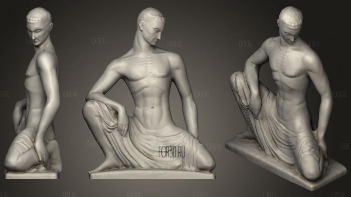 Seated Male 3d stl модель для ЧПУ